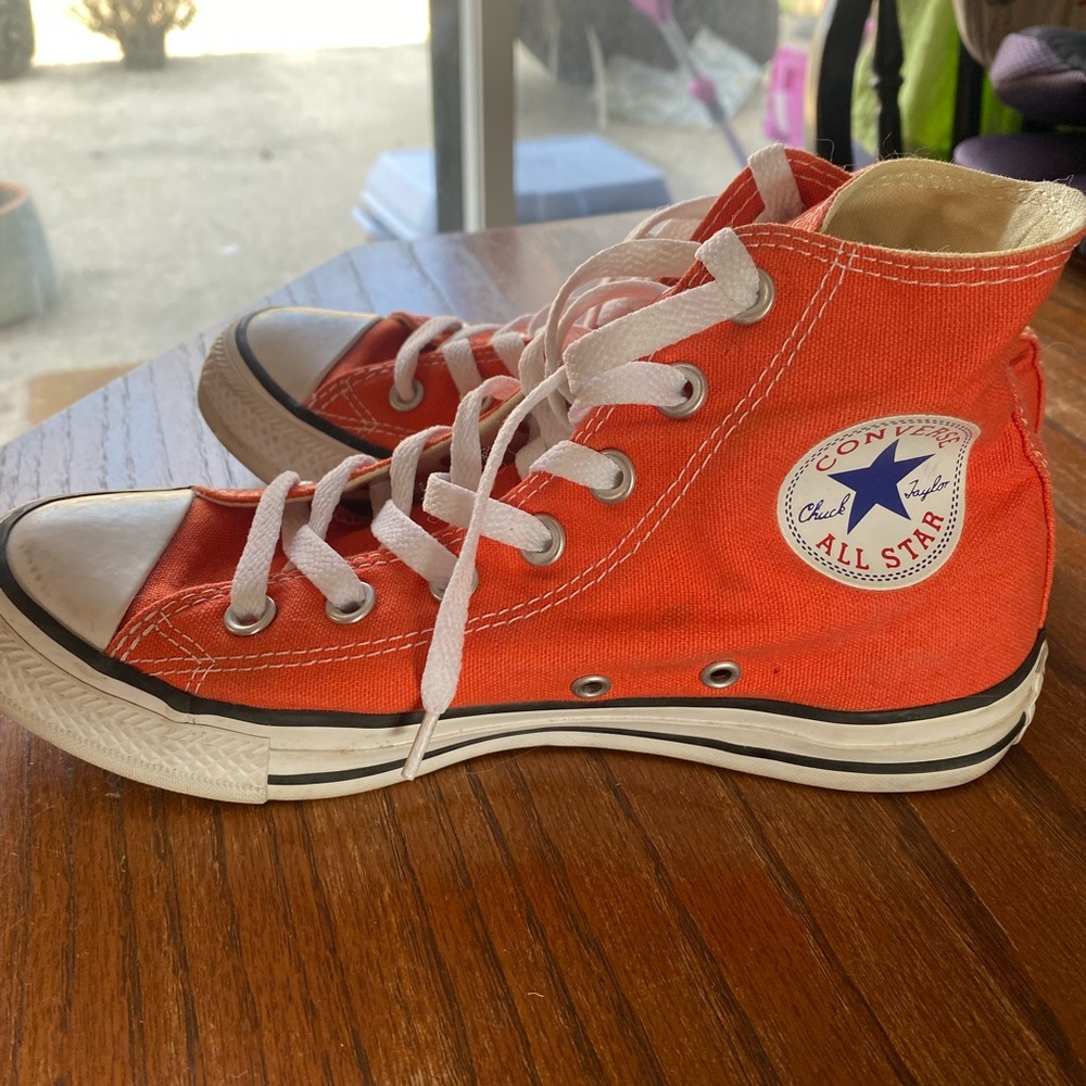 Converse Red High-Top Sneakers